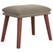 Taburet, gri deschis, 45x29,5x35 cm, catifea - WALTI WALTI