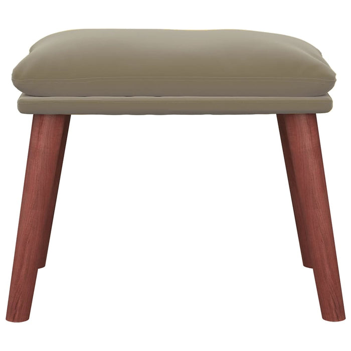 Taburet, gri deschis, 45x29,5x35 cm, catifea - WALTI WALTI