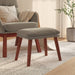 Taburet, gri deschis, 45x29,5x35 cm, catifea - WALTI WALTI