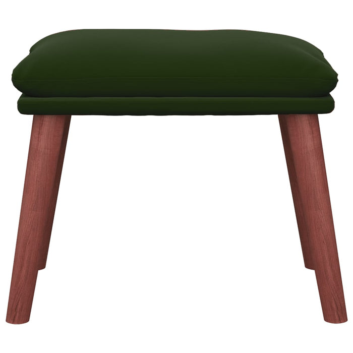 Taburet, verde închis, 45x29,5x35 cm, catifea - WALTI WALTI