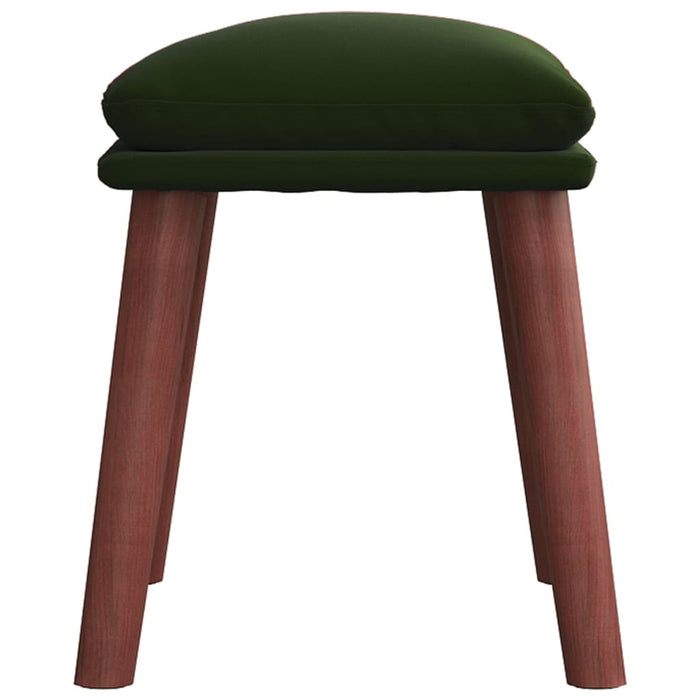 Taburet, verde închis, 45x29,5x35 cm, catifea - WALTI WALTI