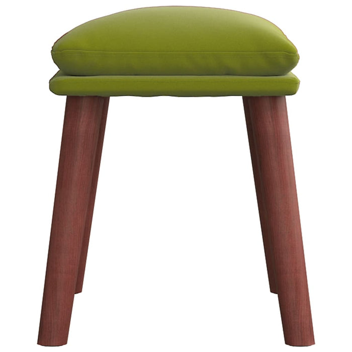 Taburet, verde deschis, 45x29,5x35 cm, catifea - WALTI WALTI