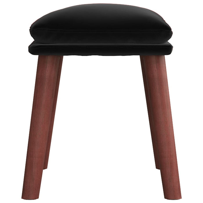 Taburet, negru, 45x29,5x35 cm, catifea - WALTI WALTI