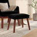 Taburet, negru, 45x29,5x35 cm, catifea - WALTI WALTI