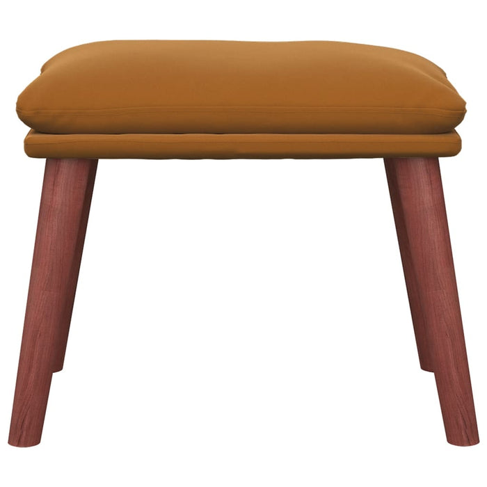 Taburet, maro, 45x29,5x35 cm, catifea - WALTI WALTI