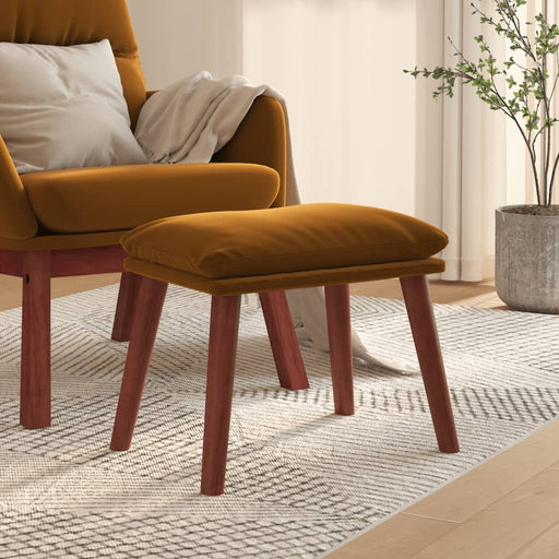 Taburet, maro, 45x29,5x35 cm, catifea - WALTI WALTI