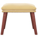 Taburet, crem alb, 45x29,5x35 cm, catifea - WALTI WALTI