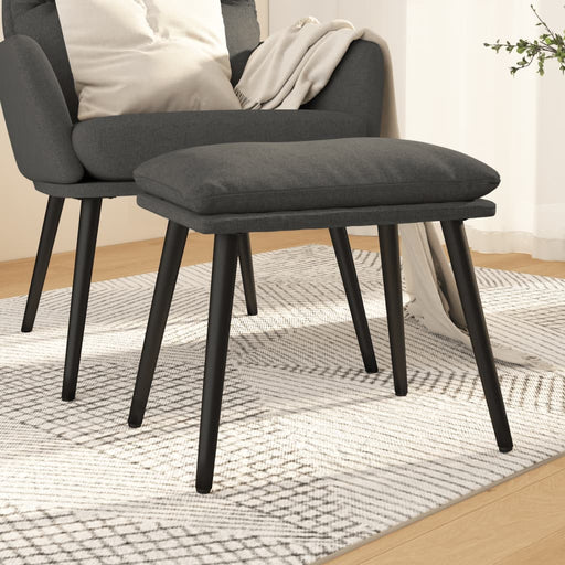 Taburet, gri închis, 45x29,5x35 cm, material textil - WALTI WALTI