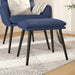Taburet, albastru, 45x29,5x35 cm, material textil - WALTI WALTI