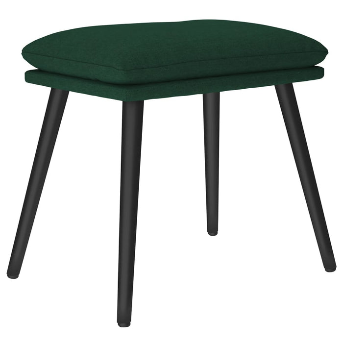 Taburet, verde închis, 45x29,5x35 cm, material textil - WALTI WALTI