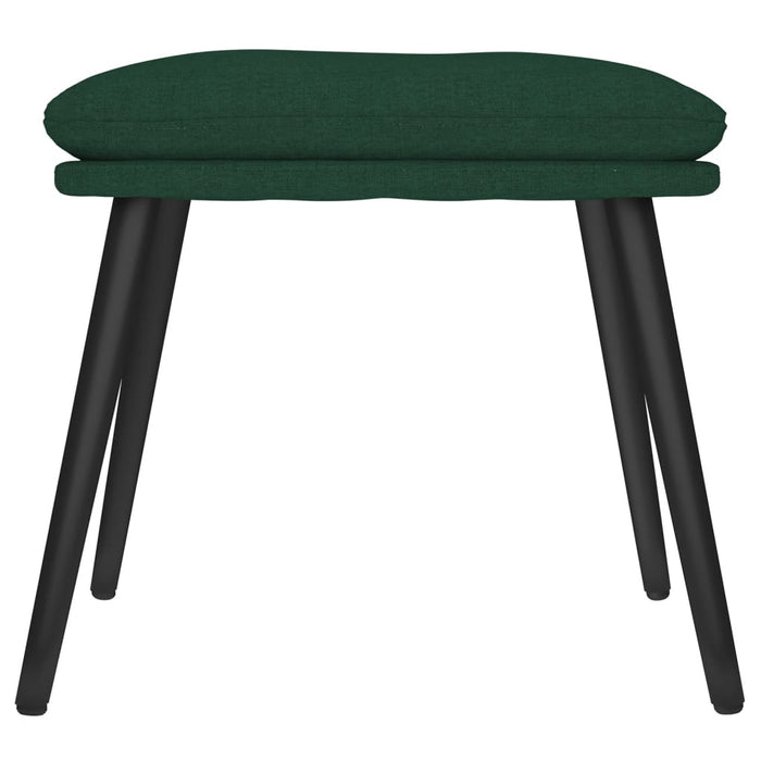 Taburet, verde închis, 45x29,5x35 cm, material textil - WALTI WALTI