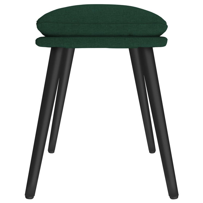 Taburet, verde închis, 45x29,5x35 cm, material textil - WALTI WALTI