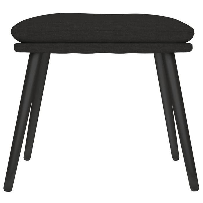 Taburet, negru, 45x29,5x35 cm, material textil - WALTI WALTI