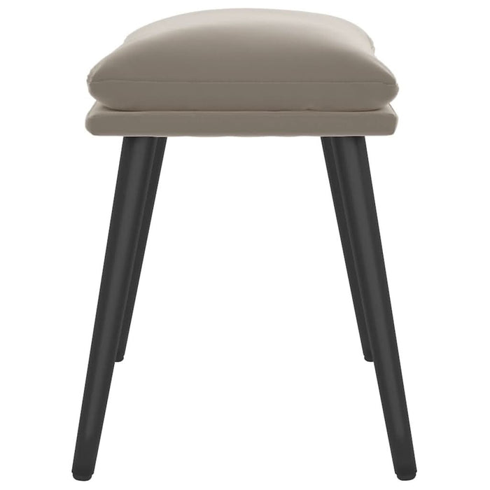 Taburet, gri deschis, 45x29,5x35 cm, catifea - WALTI WALTI