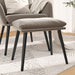 Taburet, gri deschis, 45x29,5x35 cm, catifea - WALTI WALTI