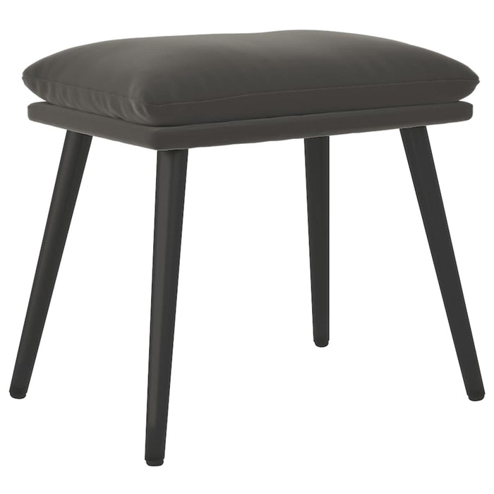 Taburet, gri închis, 45x29,5x35 cm, catifea WALTI