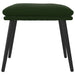 Taburet, verde închis, 45x29,5x35 cm, catifea - WALTI WALTI