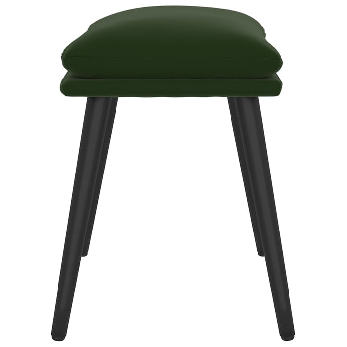 Taburet, verde închis, 45x29,5x35 cm, catifea - WALTI WALTI
