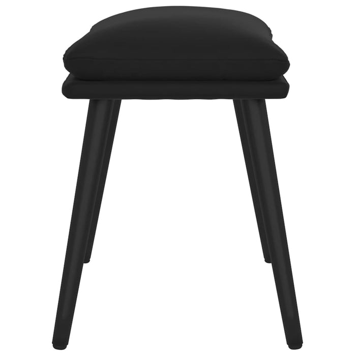 Taburet, negru, 45x29,5x35 cm, catifea WALTI