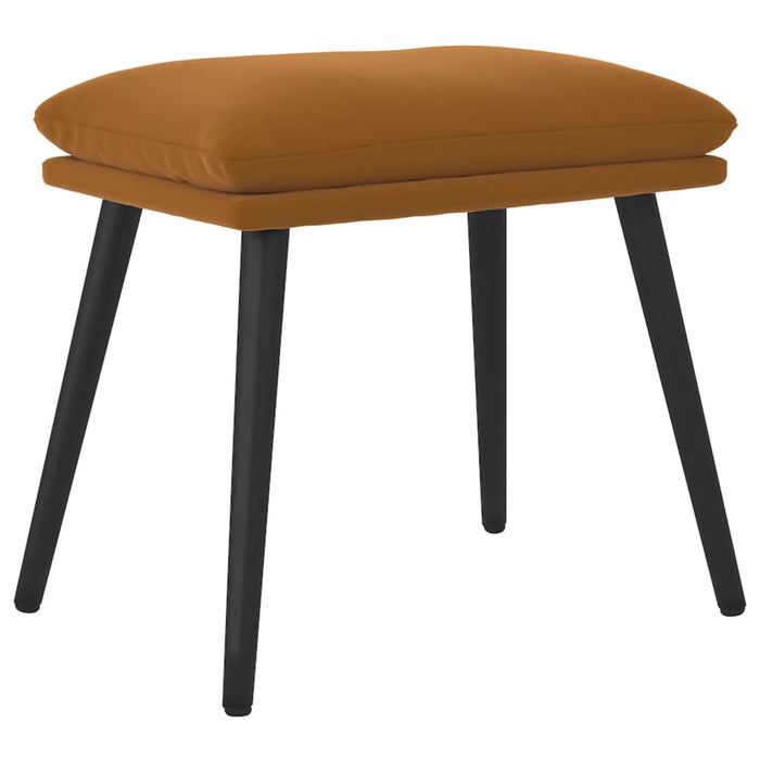 Taburet, maro, 45x29,5x35 cm, catifea - WALTI WALTI