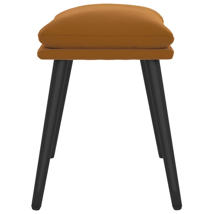 Taburet, maro, 45x29,5x35 cm, catifea - WALTI WALTI