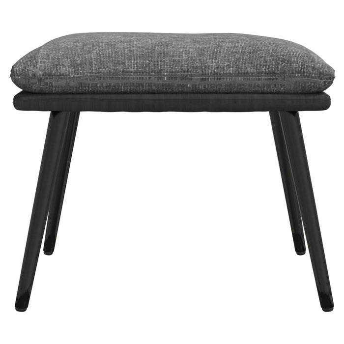 Taburet, gri deschis, 45x29,5x35 cm, material textil - WALTI WALTI
