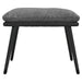 Taburet, gri deschis, 45x29,5x35 cm, material textil - WALTI WALTI