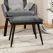 Taburet, gri deschis, 45x29,5x35 cm, material textil - WALTI WALTI