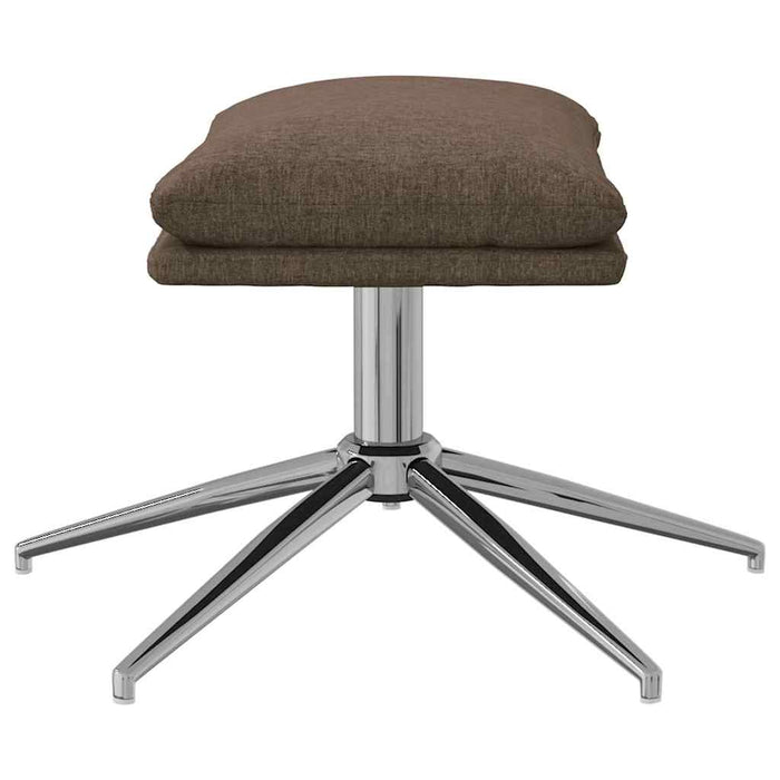 Taburet, gri taupe, 60x60x35 cm, material textil WALTI