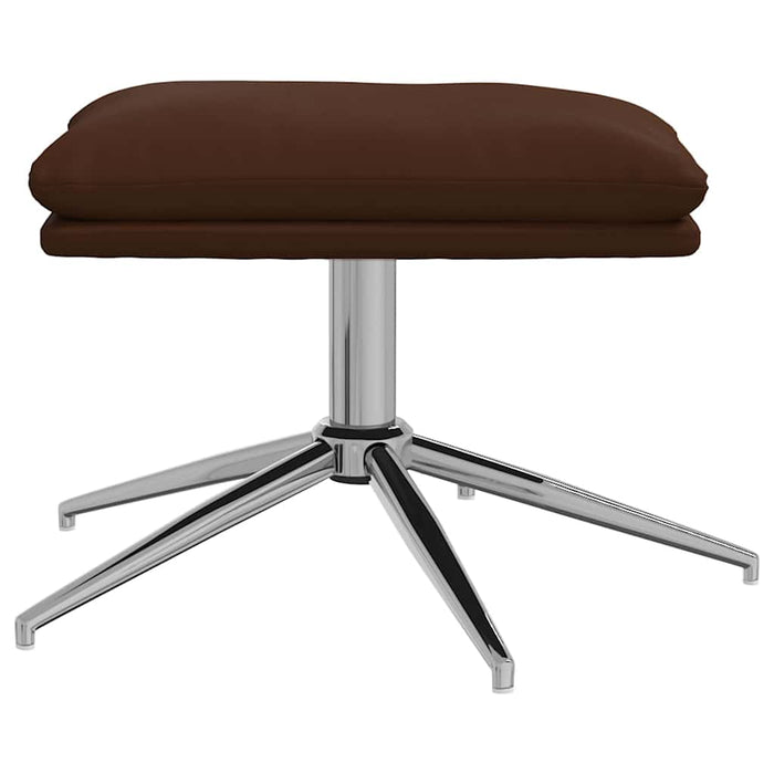Taburet, maro, 45x29,5x35 cm, piele ecologică WALTI