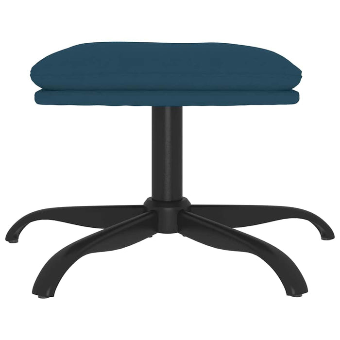Taburet, albastru, 60x60x36, catifea WALTI