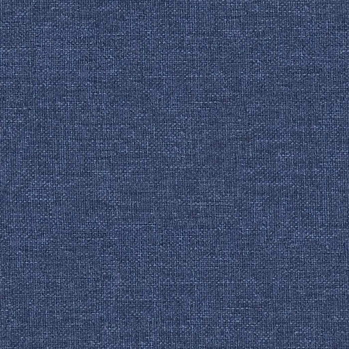 Taburet, albastru, 60x60x36 cm, material textil și piele eco WALTI