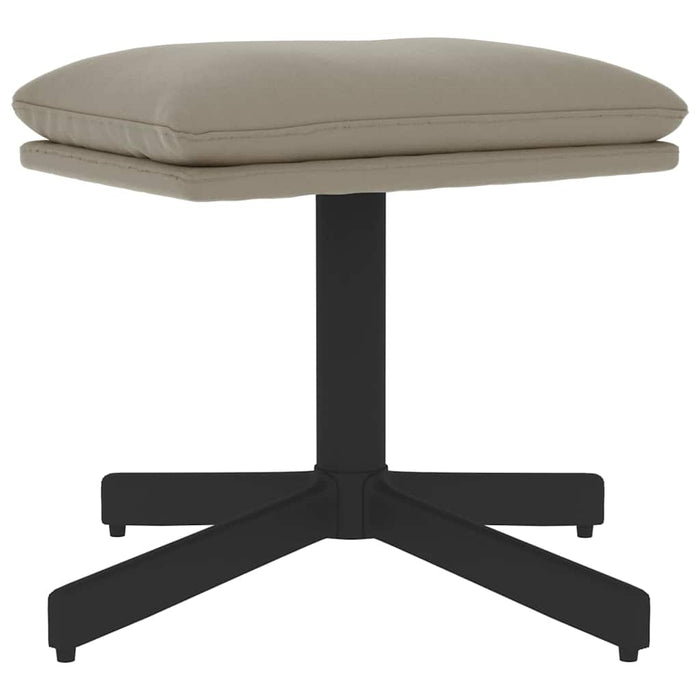 Taburet, gri deschis, 60x60x36 cm, catifea WALTI