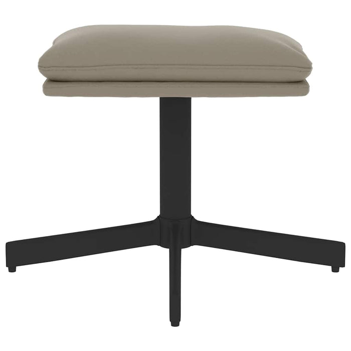 Taburet, gri deschis, 60x60x36 cm, catifea WALTI