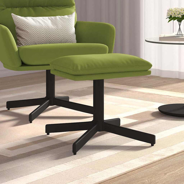 Taburet, verde deschis, 60x60x36 cm, catifea WALTI