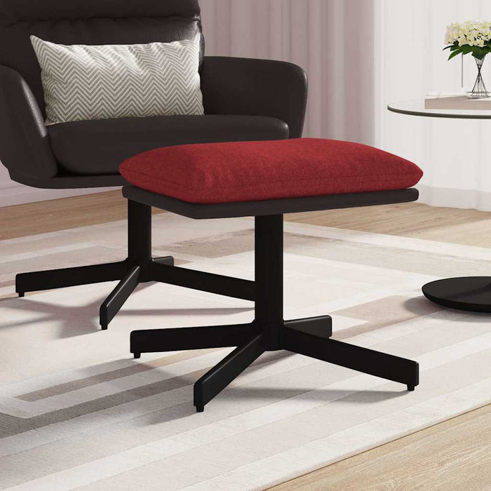 Taburet, roșu vin, 60x60x36 cm, material textil WALTI