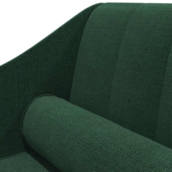 Șezlong cu suport, verde închis, material textil WALTI