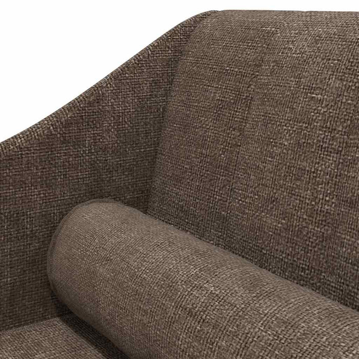 Șezlong cu suport, gri taupe, material textil WALTI