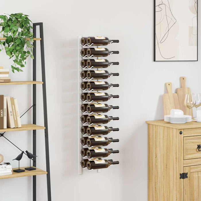 Suport sticle de vin, de perete, 24 sticle, alb, fier - WALTI WALTI