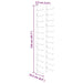 Suport sticle de vin de perete, 24 sticle, 2 buc., auriu, fier - WALTI WALTI