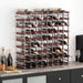 Suport sticle de vin, 72 sticle, maro, lemn masiv de pin - WALTI WALTI