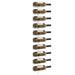 Suport sticle de vin, de perete, 10 sticle, alb, metal - WALTI WALTI