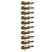 Suport sticle de vin, de perete, 10 sticle, auriu, metal - WALTI WALTI