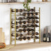 Suport sticle de vin, 48 sticle, auriu, metal - WALTI WALTI