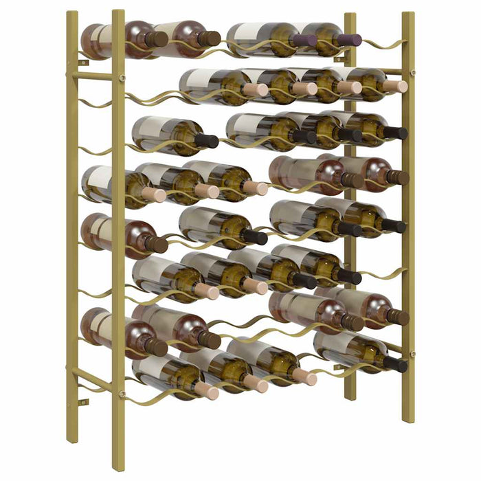 Suport sticle de vin, 48 sticle, auriu, metal - WALTI WALTI