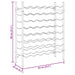 Suport sticle de vin, 48 sticle, auriu, metal - WALTI WALTI