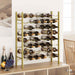 Suport sticle de vin, 48 sticle, auriu, metal - WALTI WALTI