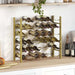 Suport sticle de vin pentru 36 sticle, auriu,metal - WALTI WALTI