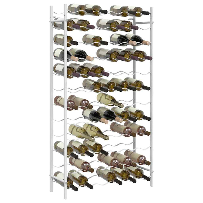 Suport sticle de vin pentru 72 sticle,alb, metal - WALTI WALTI