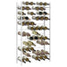 Suport sticle de vin pentru 72 sticle,alb, metal - WALTI WALTI